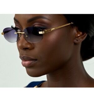 Women Suglasses Classic Gradient Black Lens‎ UV400 Protect Retro 80's 90's Ladys